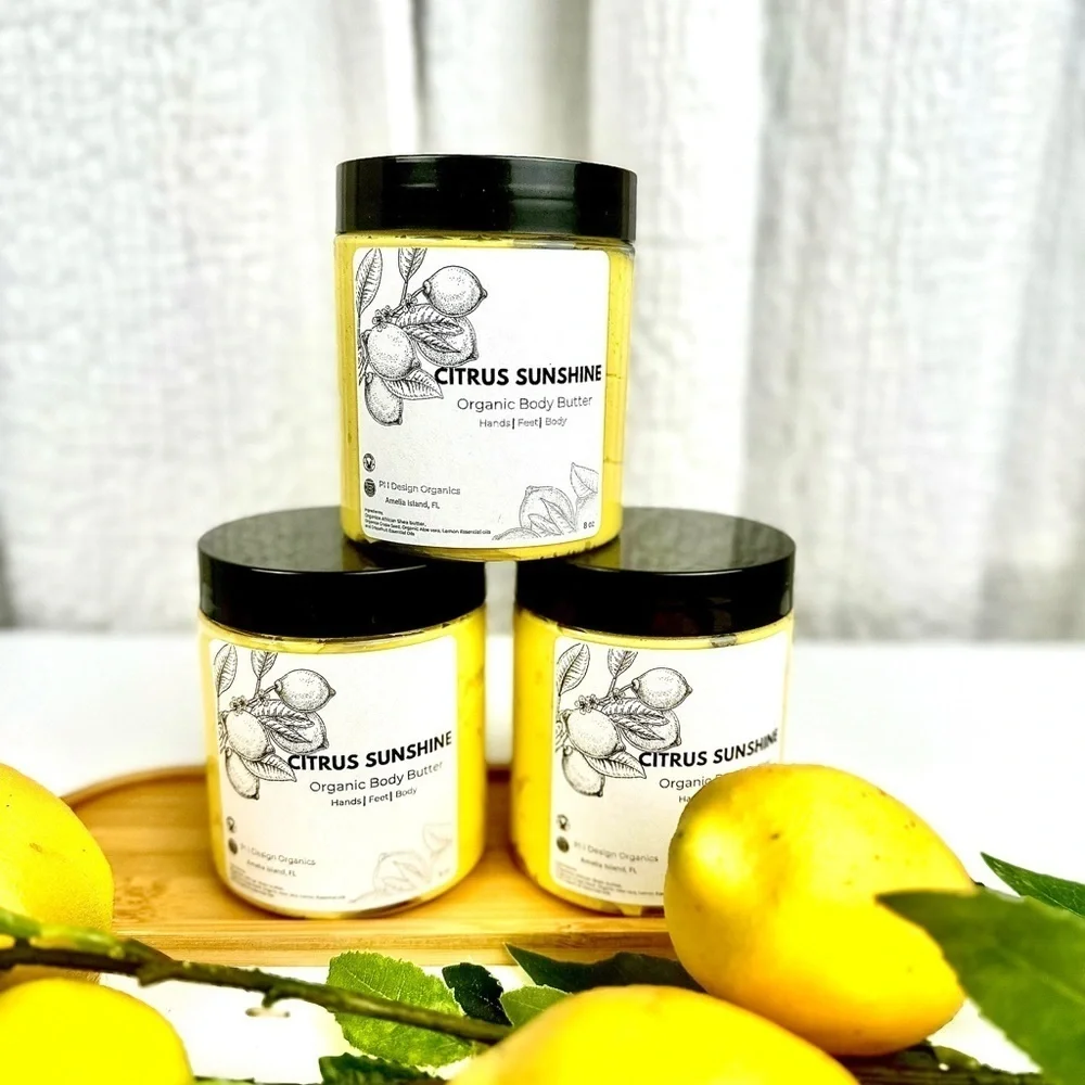 Citrus Sunshine 8oz-Body‎ Butter W/Aloe and essential oils-Grapefruit